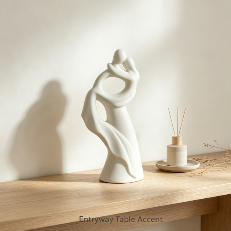 陶器製カップルアートオーナメント リビングルームのテレビ台用 - Resin Art Wedding Gift のレビューと価格