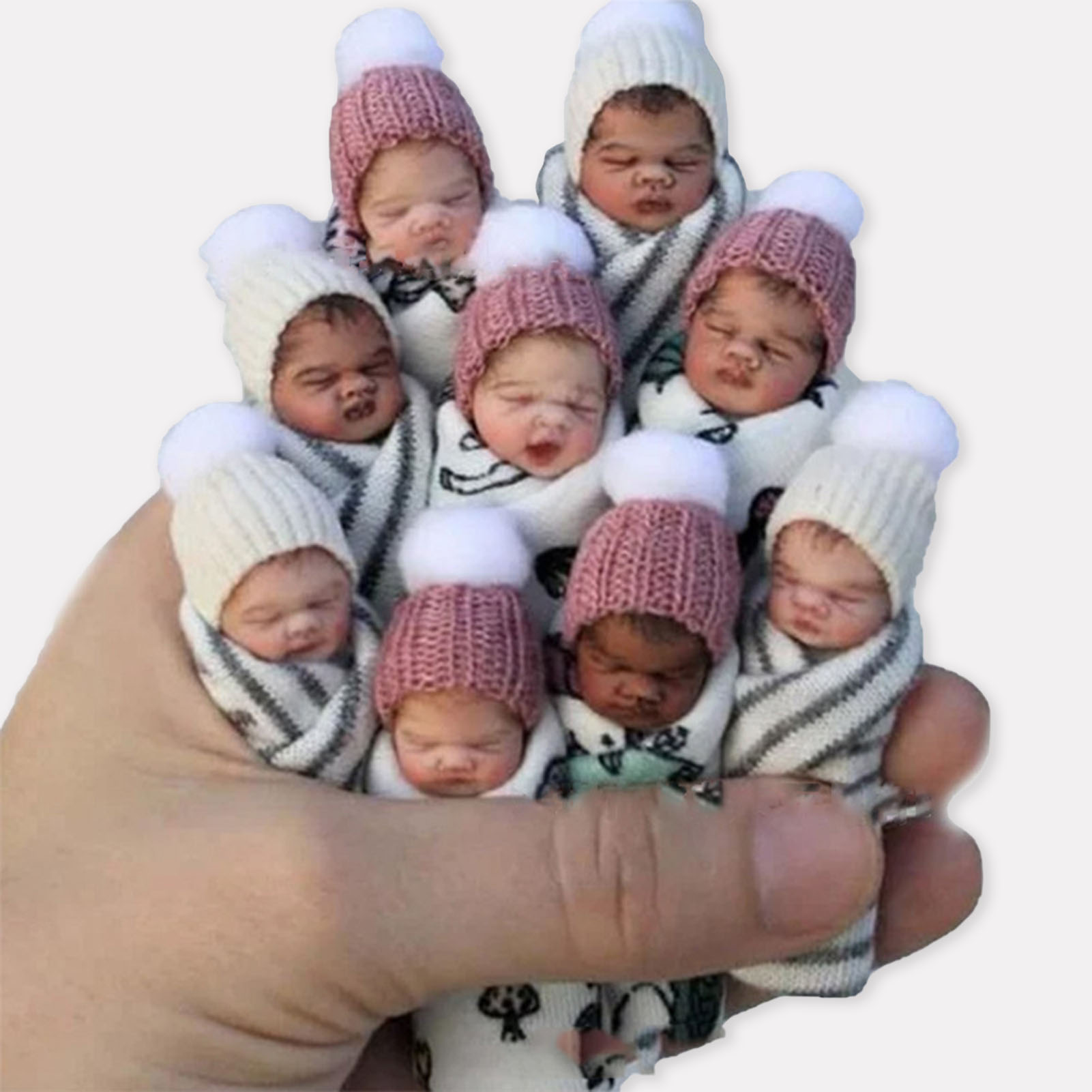 リボーンドール 7cm ミニチュア 可愛い眠っている赤ちゃん - Resin Art Baby のレビューと価格