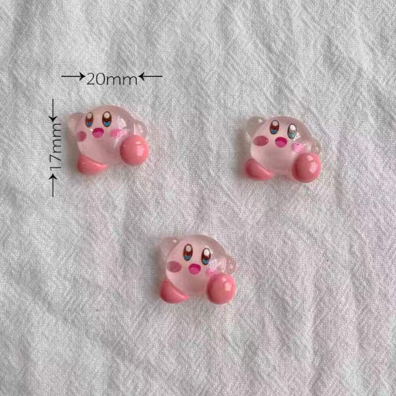 1/30個入り 2cm カービィ アイス透明樹脂ペンダント、 - Resin Art Case のレビューと価格