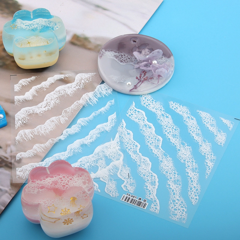 ジュエリー作りのためのエポキシ樹脂の波状ステッカー,日曜大工 - Resin Art Equipment のレビューと価格